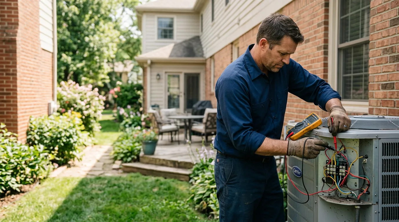 HVAC technician working near Clayton, WA